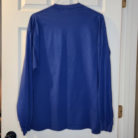 University of Kansas Jayhawks Rock Chalk Mens Blue 2XL Long Sleeve Tee - Picture 7 of 7